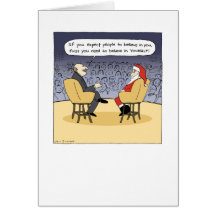 Santa Gets Some Advice Greeting Card