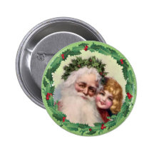 SANTA, GIRL & HOLLY by SHARON SHARPE Pins