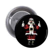 Santa Giving the Finger Pinback Button