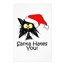 Santa Hates You Stationery Design