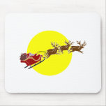 Santa in Sleigh Mouse Pad