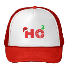santa laughs at christmas mesh hats