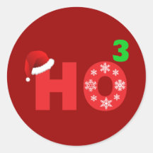 santa laughs at christmas stickers