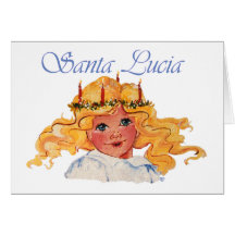 Santa Lucia Card with Sentiment