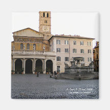 Santa Maria in Trastevere Refrigerator Magnet