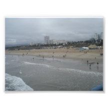 Santa Monica Beach Art Photo
