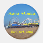 Santa Monica Beach Pier Fridge Magnets