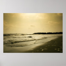 santa monica california sunset print