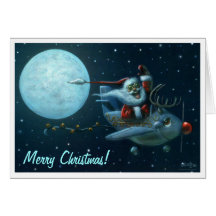 Santa Plane Card