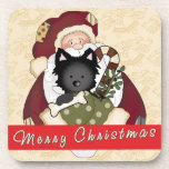 Santa Puppy Drink Coasters