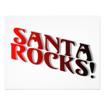 Santa Rocks 3 Personalized Invite