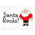 Santa Rocks Santa Custom Announcements
