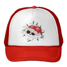 Santa Skull Mesh Hat