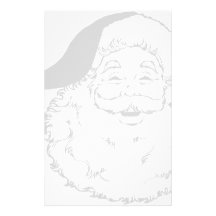 Santa Smiling Custom Stationery