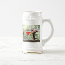 Santa Squirrels Drinking a Cocktail Mug