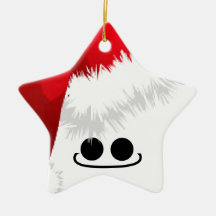 Santa Star Christmas Ornaments
