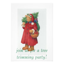 SANTA TREE TRIMMING INVITATION