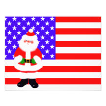 Santa USA Personalized Invitation