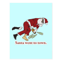 santa_went_to_town post card