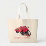 Santa's 39 Chevy tote bag