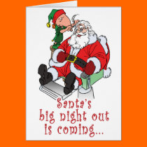 Santa's Big Night Out cards
