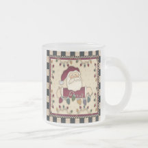 Santas Christmas Light Bulbs Mug