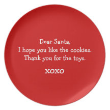 Santas Cookies Dinner Plate