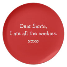 Santas Cookies Party Plate