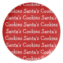 Santas Cookies Plates