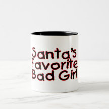 Santas Favourite Bad Girl Coffee Mugs