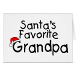 Santas Favourite Grandpa Greeting Card