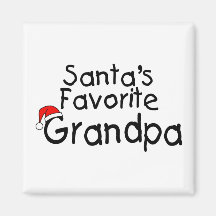 Santas Favourite Grandpa Refrigerator Magnets