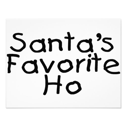 Santas Favourite Ho Personalized Announcement