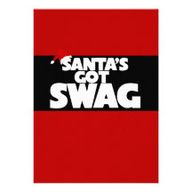 Santa's got SWAG Personalized Invitations