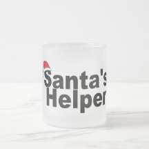 Santas Helper Black Coffee Mugs