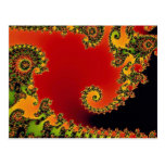 Santa's helper fractal post cards