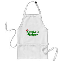 Santas Helper Green Aprons