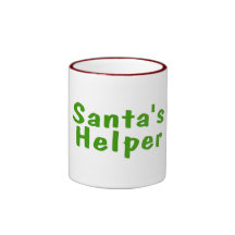 Santas Helper Green Mugs