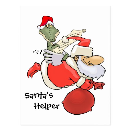Santa's Helper Postcard