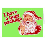 Santas Huge Package Greeting Card