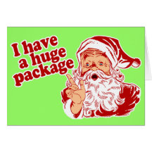 Santas Huge Package Greeting Card