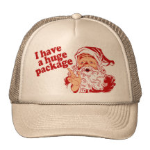 Santas Huge Package Trucker Hats