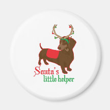 santas little helper fridge magnet