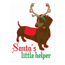 santas little helper postcard