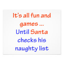 Santa's Naughty List Custom Announcement
