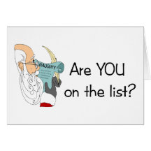 Santa's Naughty List Greeting Card