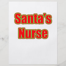 Santa's Nurse Full Color Flyer