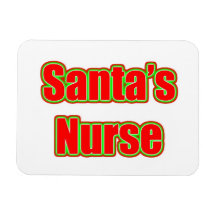 Santa's Nurse Rectangular Magnet