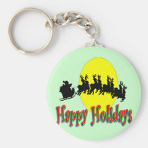Santa's Sleigh Key Chain