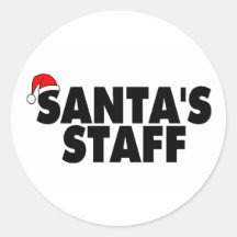 Santas Staff Sticker